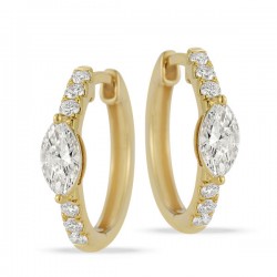Lab Grown Diamond Hoop Earrings