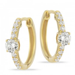 Lab Grown Diamond Hoop Earrings