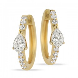 Lab Grown Diamond Hoop Earrings