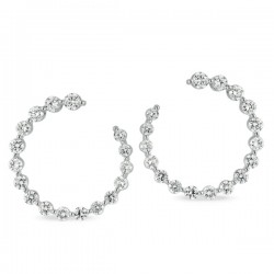 Lab Grown Diamond Hoop Earrings
