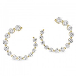 Lab Grown Diamond Hoop Earrings