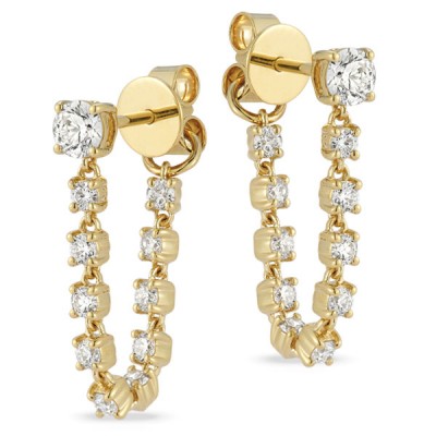 Lab Grown Diamond Drop Earrings