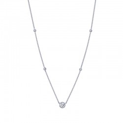 0.78 CTW Station Necklace