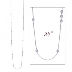 6.48 CTW Station Necklace