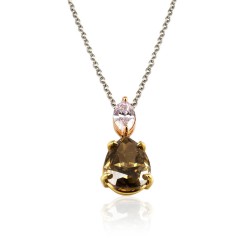 Platinum Diamond Gemstone Necklace