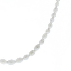14K White Gold Diamond Gemstone Necklace