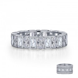 Alternating Eternity Band