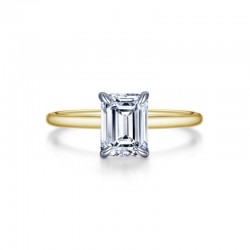 Emerald-Cut Solitaire Engagement Ring