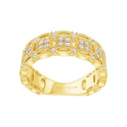 Yellow Gold Diamond Fashion Ring  0.39 CT