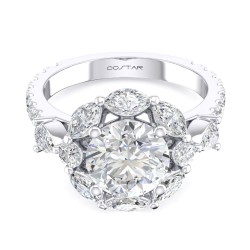 White Gold Semi-Mount Diamond Ring 1.34 CT