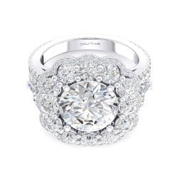 White Gold Semi-Mount Diamond Ring 2.01 CT