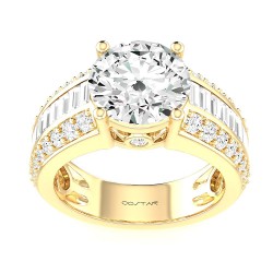 Yellow Gold Semi-Mount Diamond Ring 1.27 CT