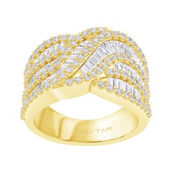 Yellow Gold Diamond Fashion Ring  1.75 CT