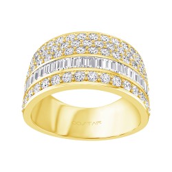 Yellow Gold Diamond Fashion Ring  1.60 CT