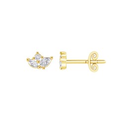 Yellow Gold Diamond Studs  0.30 CT