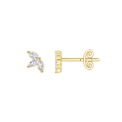 Yellow Gold Diamond Studs  0.20 CT