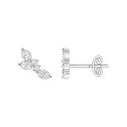 White Gold Diamond Studs  0.40 CT