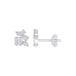 White Gold Diamond Studs  0.40 CT