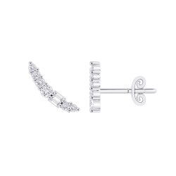 White Gold Diamond Studs  1/4 CT