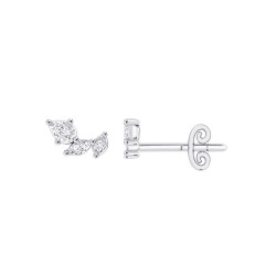 White Gold Diamond Studs  0.30 CT