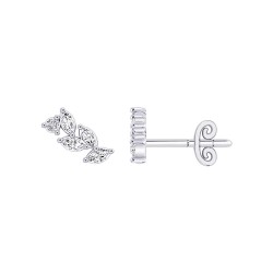 White Gold Diamond Studs  0.30 CT