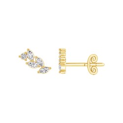 Yellow Gold Diamond Studs  0.30 CT