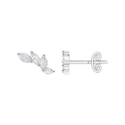 White Gold Diamond Studs  0.35 CT