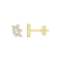 Yellow Gold Diamond Studs  0.40 CT