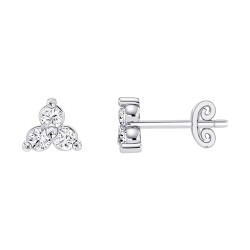 White Gold Diamond Studs  0.20 CT