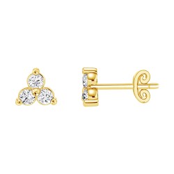 Yellow Gold Diamond Studs  0.20 CT