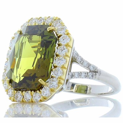 Platinum Alexandrite Gemstone Ring