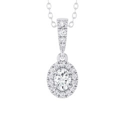 White Gold Diamond Nimbus Pendant  0.65 CT