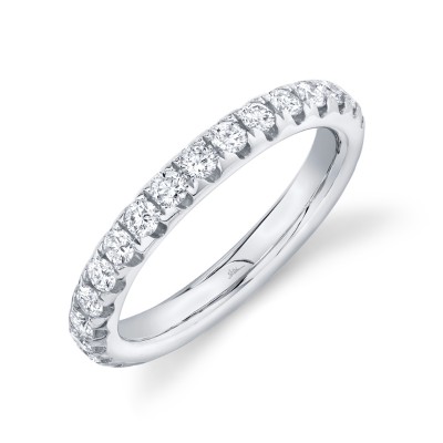 1.21ct 14k White Gold Diamond Eternity Band Size 7