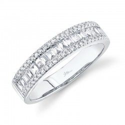 0.55ct 14k White Gold Diamond Baguette Lady