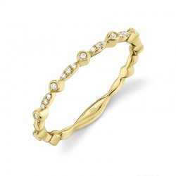 0.06ct 14k Yellow Gold Diamond Lady