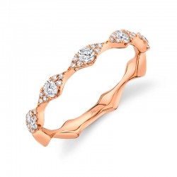 0.38ct 14k Rose Gold Diamond Lady