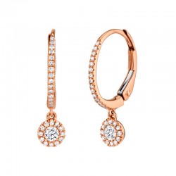 0.30ct 14k Rose Gold Diamond Earring