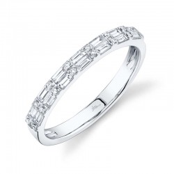 0.35ct 14k White Gold Diamond Baguette Lady