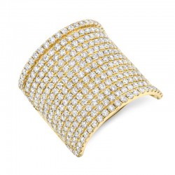 2.86ct 14k Yellow Gold Diamond Pave Lady