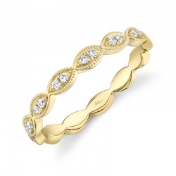 0.13ct 14k Yellow Gold Diamond Lady