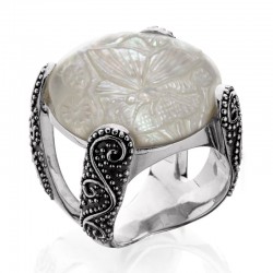 Samantha Split Band Ring From The Mother Of Pearl Collection