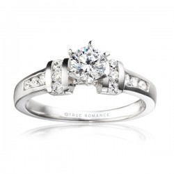 Rm402-14k White Gold Semi Mount Engagement Ring From Nostalgic Collection