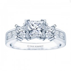 Rm500-14k White Gold Semi Mount Engagement Ring From Nostalgic Collection