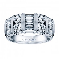 BMTR-WR185-14k White Gold Anniversary Band