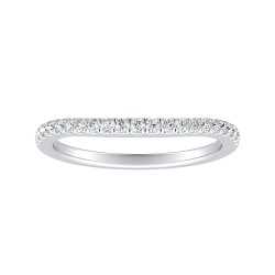 Lab Grown Diamond Wedding Ring In 14K White Gold