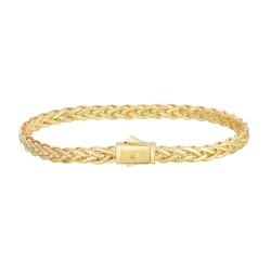 14K Gold 4.5Mm Woven Bracelet