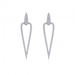 Inverted Triangle Drop Earrings