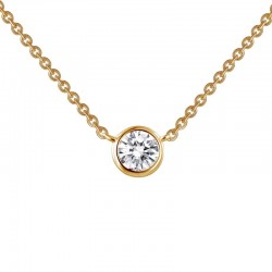 0.46 Cttw Gold Simulated Diamond Classic Necklaces