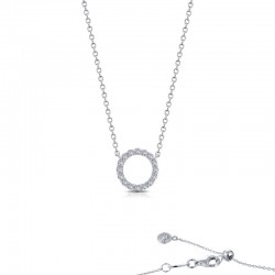 0.41 CTW Open Circle Necklace