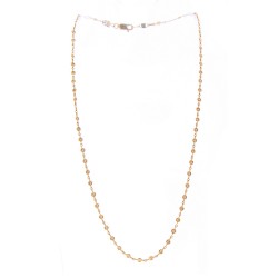 18K Rose Gold Diamond Gemstone Necklace